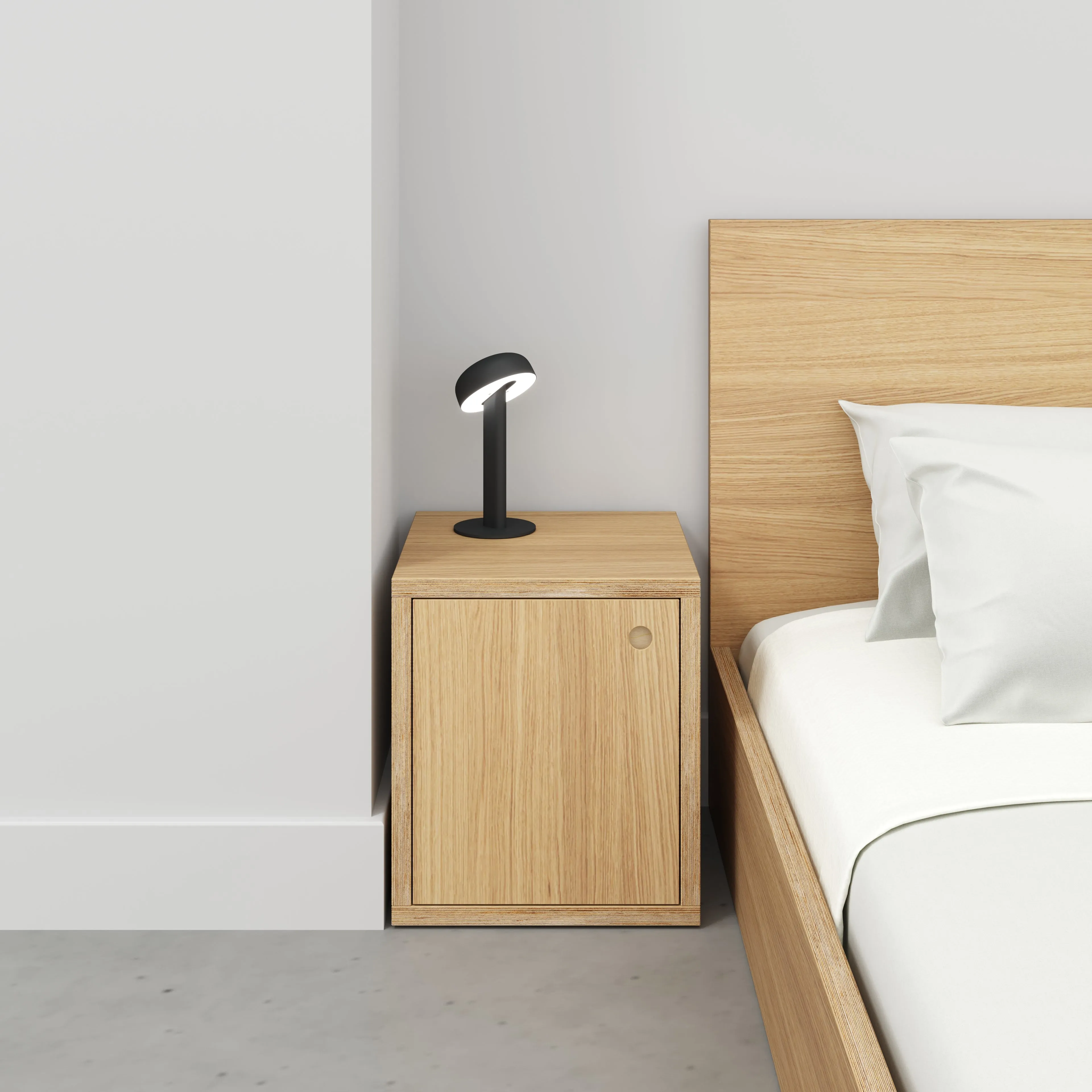 Plywood Storage with Doors - Plywood Oak - 400(w) x 400(d) x 450(h)