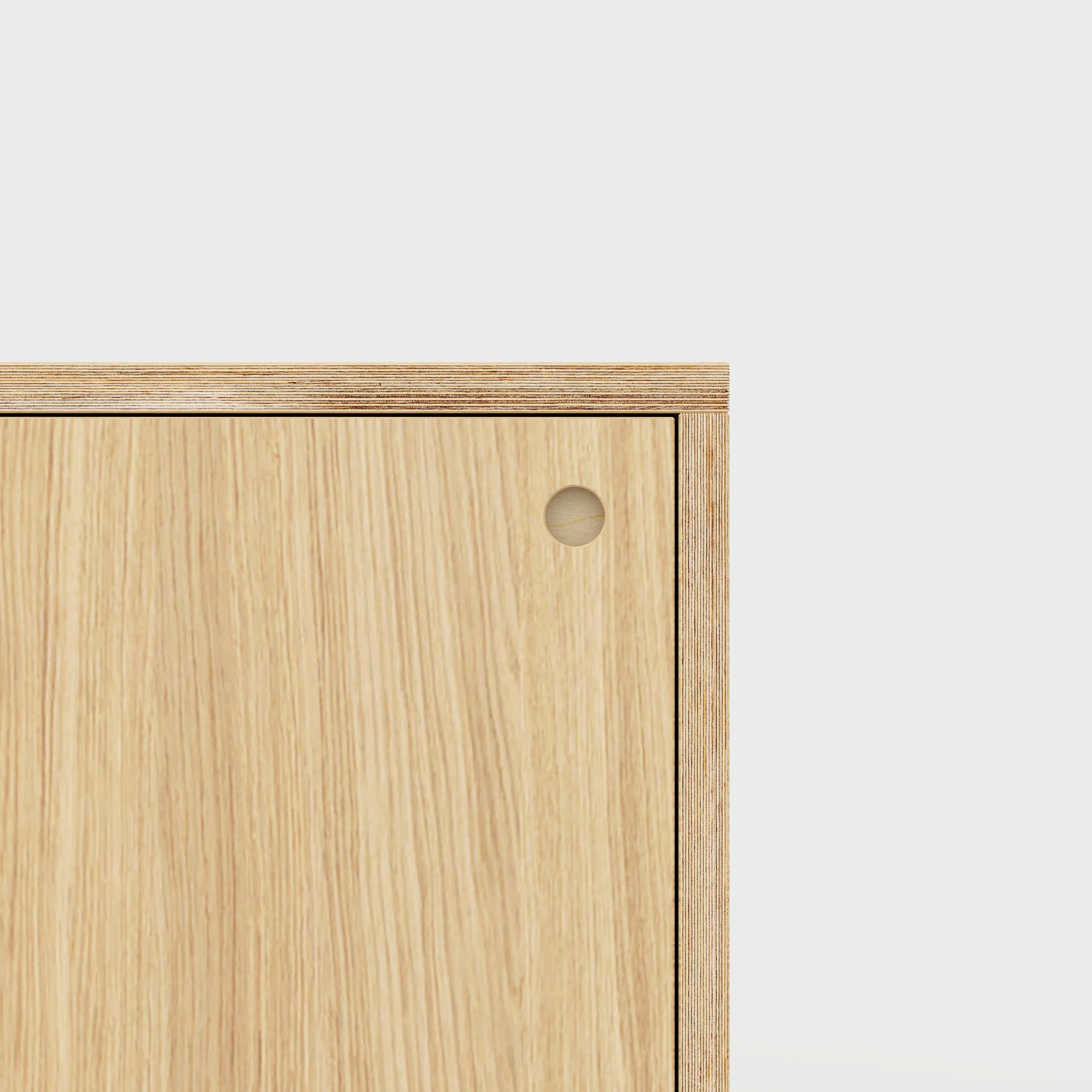 Plywood Storage with Doors - Plywood Oak - 400(w) x 400(d) x 450(h)
