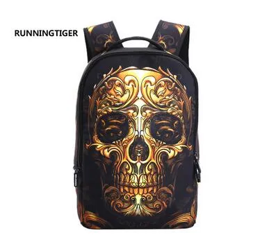Printed Skull Backpack