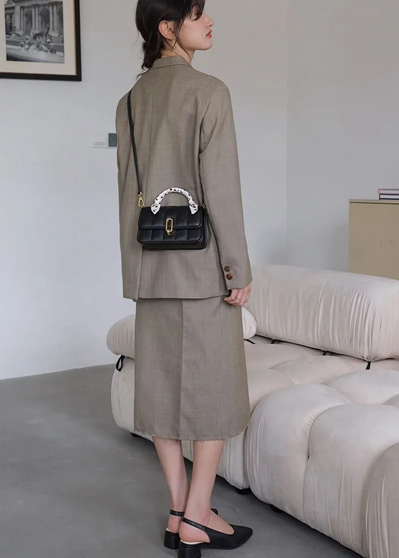 PU Leather Flap Shoulder & Crossbody Bag