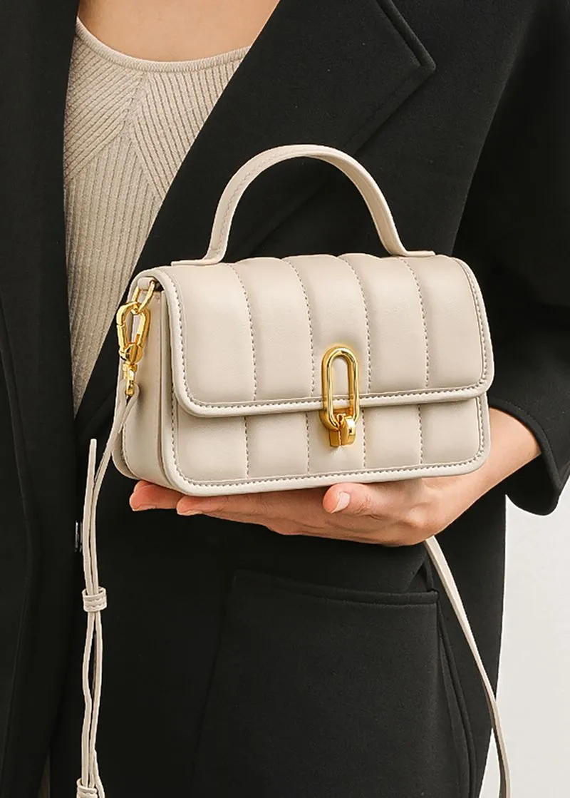 PU Leather Flap Shoulder & Crossbody Bag