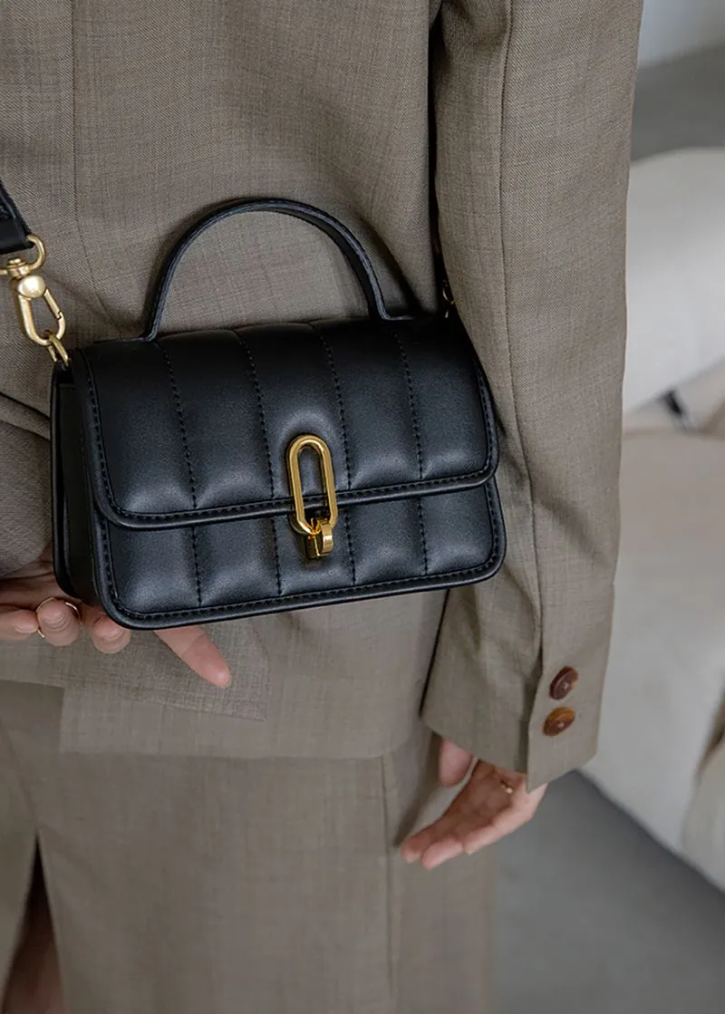 PU Leather Flap Shoulder & Crossbody Bag