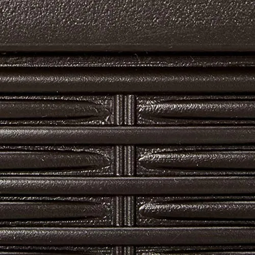 Rubbermaid Decorative Patio Chic Weather Resistant Outdoor Storage Cabinet, Black Oak