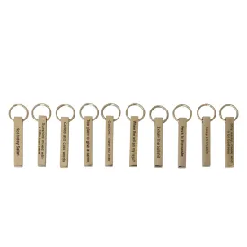 Sassy Sayings Steel Keychains