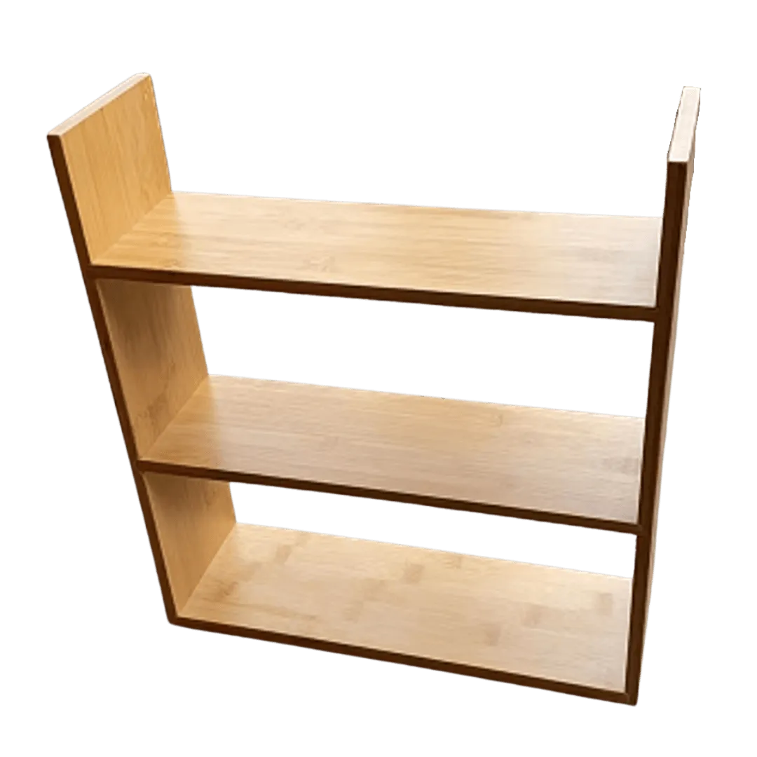 Standing 3-Tier Rack with Glass and Bamboo Spice Jar Pack