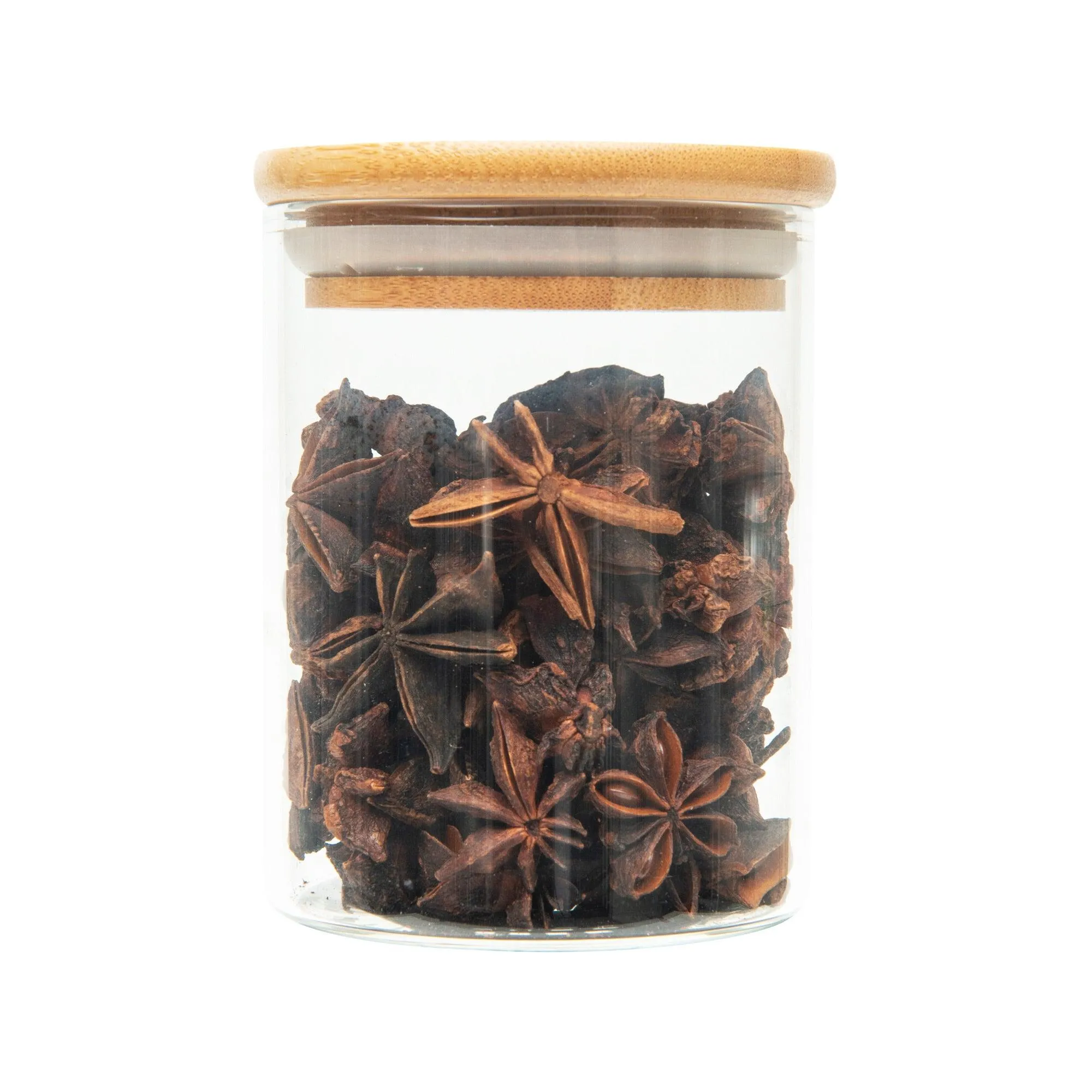 Standing 3-Tier Rack with Glass and Bamboo Spice Jar Pack