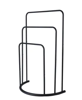Storage Solutions Multi Towel Rack - Black