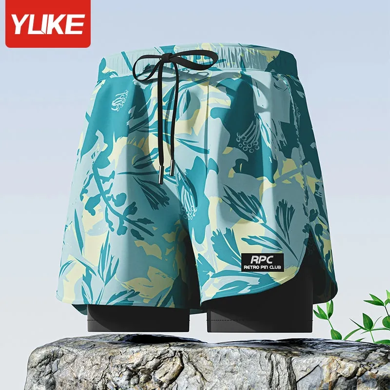 Swimming Trunks Men's Quick-Drying Plus Size Anti-Embarrassment 2024 New Arrival Swimming Trunks Professional Beach Pants Full Set Swimming Equipment
