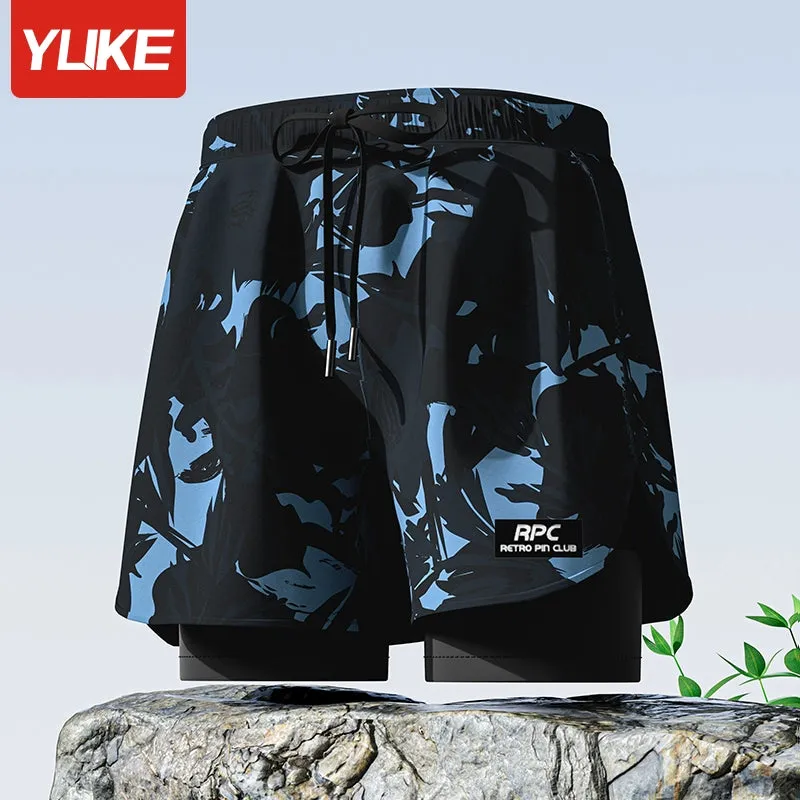 Swimming Trunks Men's Quick-Drying Plus Size Anti-Embarrassment 2024 New Arrival Swimming Trunks Professional Beach Pants Full Set Swimming Equipment