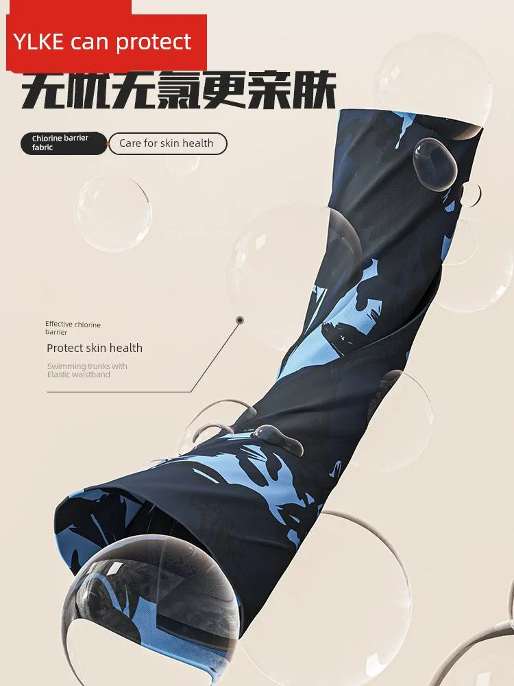 Swimming Trunks Men's Quick-Drying Plus Size Anti-Embarrassment 2024 New Arrival Swimming Trunks Professional Beach Pants Full Set Swimming Equipment