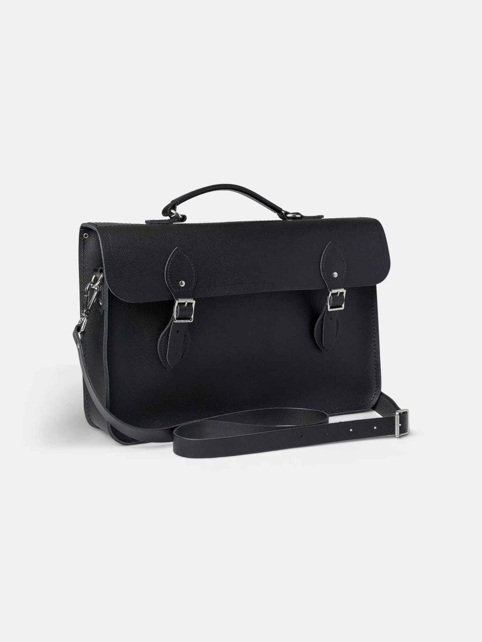 The Briefcase - Black Saffiano