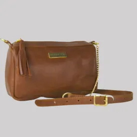 The Chain Block Shoulder Bag - Warm Tan - Reject