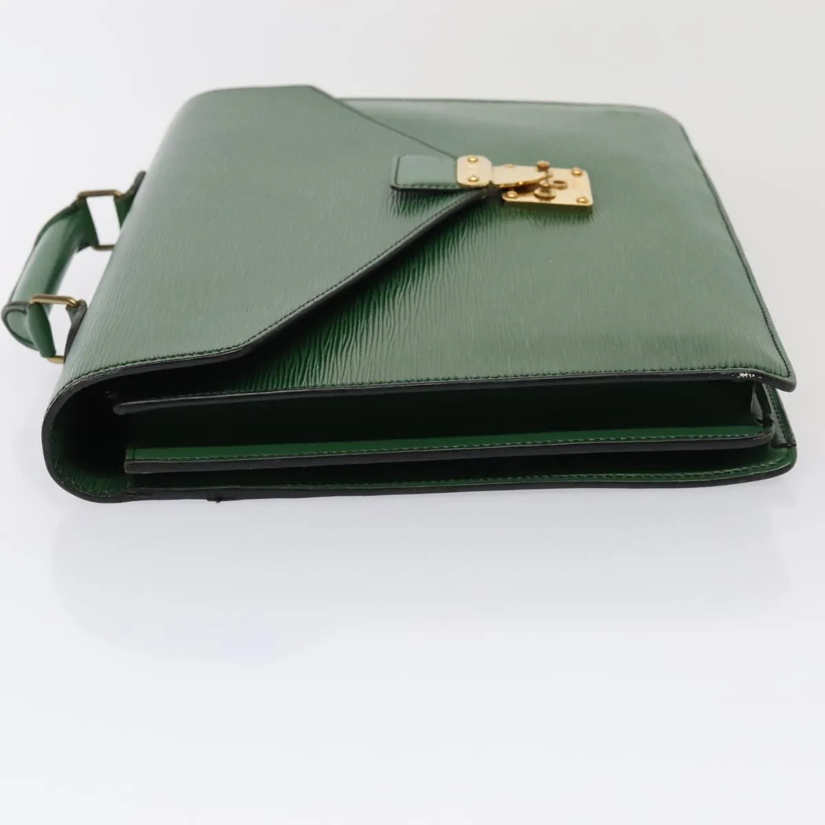 Trendy Inspired Louis Vuitton Epi Serviette Conseiller Briefcase Green M54424 Lv Auth 86730