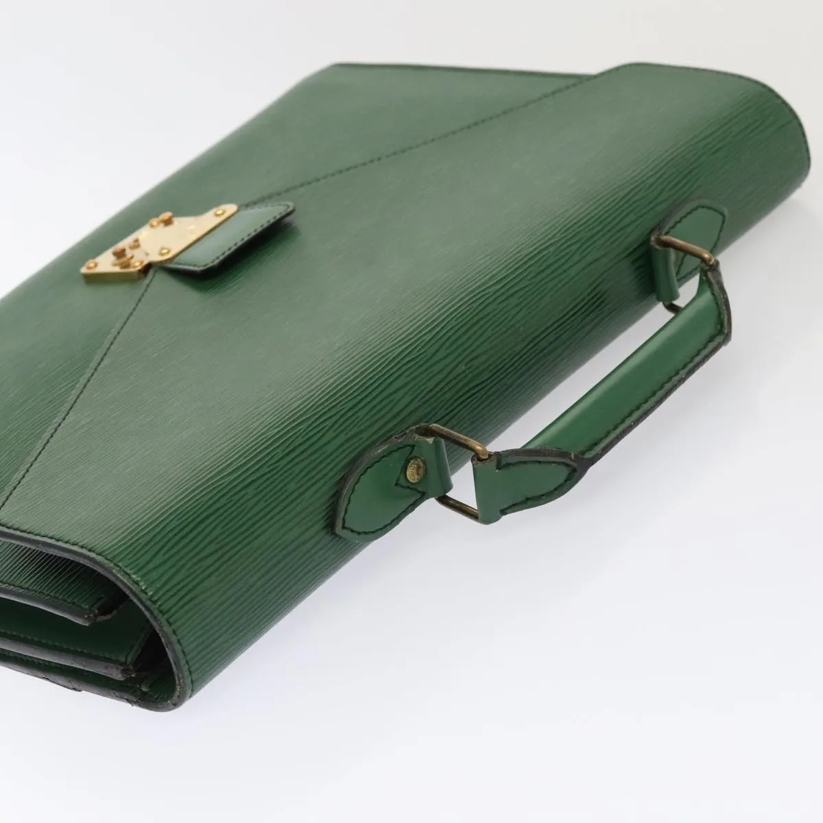 Trendy Inspired Louis Vuitton Epi Serviette Conseiller Briefcase Green M54424 Lv Auth 86730