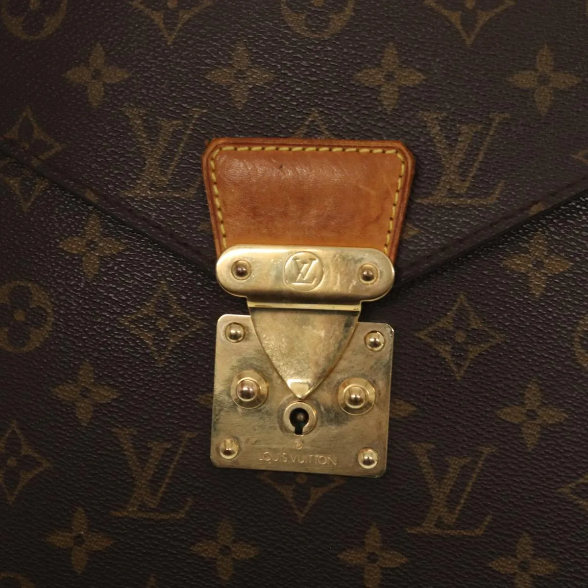Trendy Inspired Louis Vuitton Monogram Serviette Conseiller Briefcase M53331 Lv Auth Bs17065