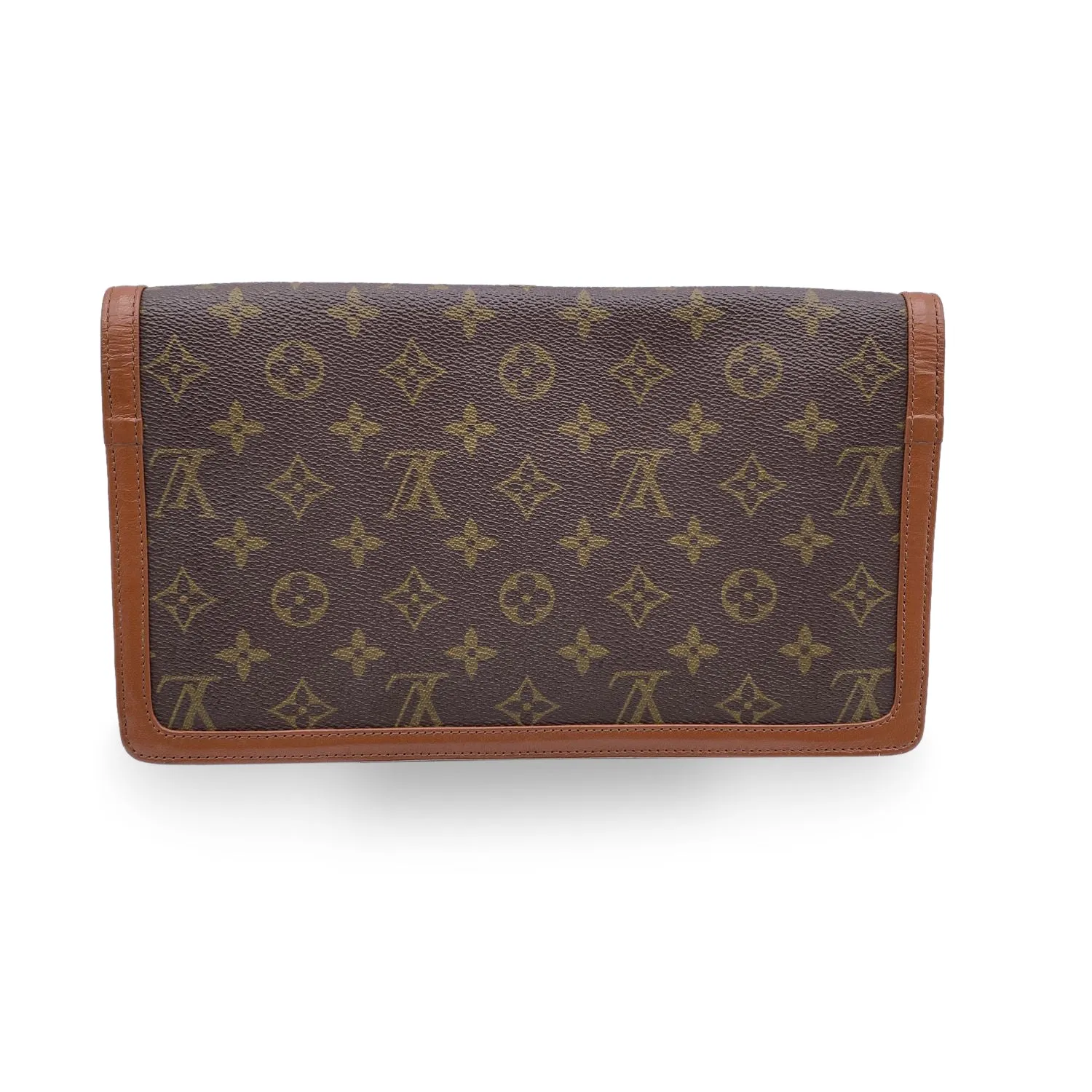 Trendy Inspired Louis Vuitton Vintage Monogram Canvas Pochette Dame Clutch Bag