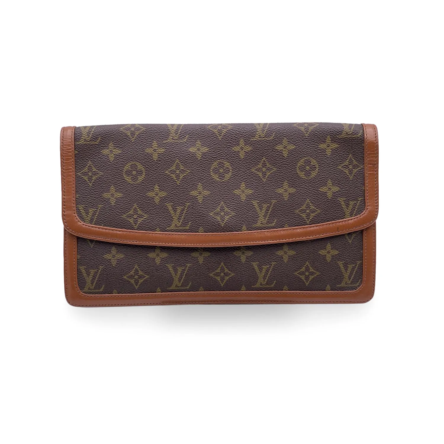 Trendy Inspired Louis Vuitton Vintage Monogram Canvas Pochette Dame Clutch Bag
