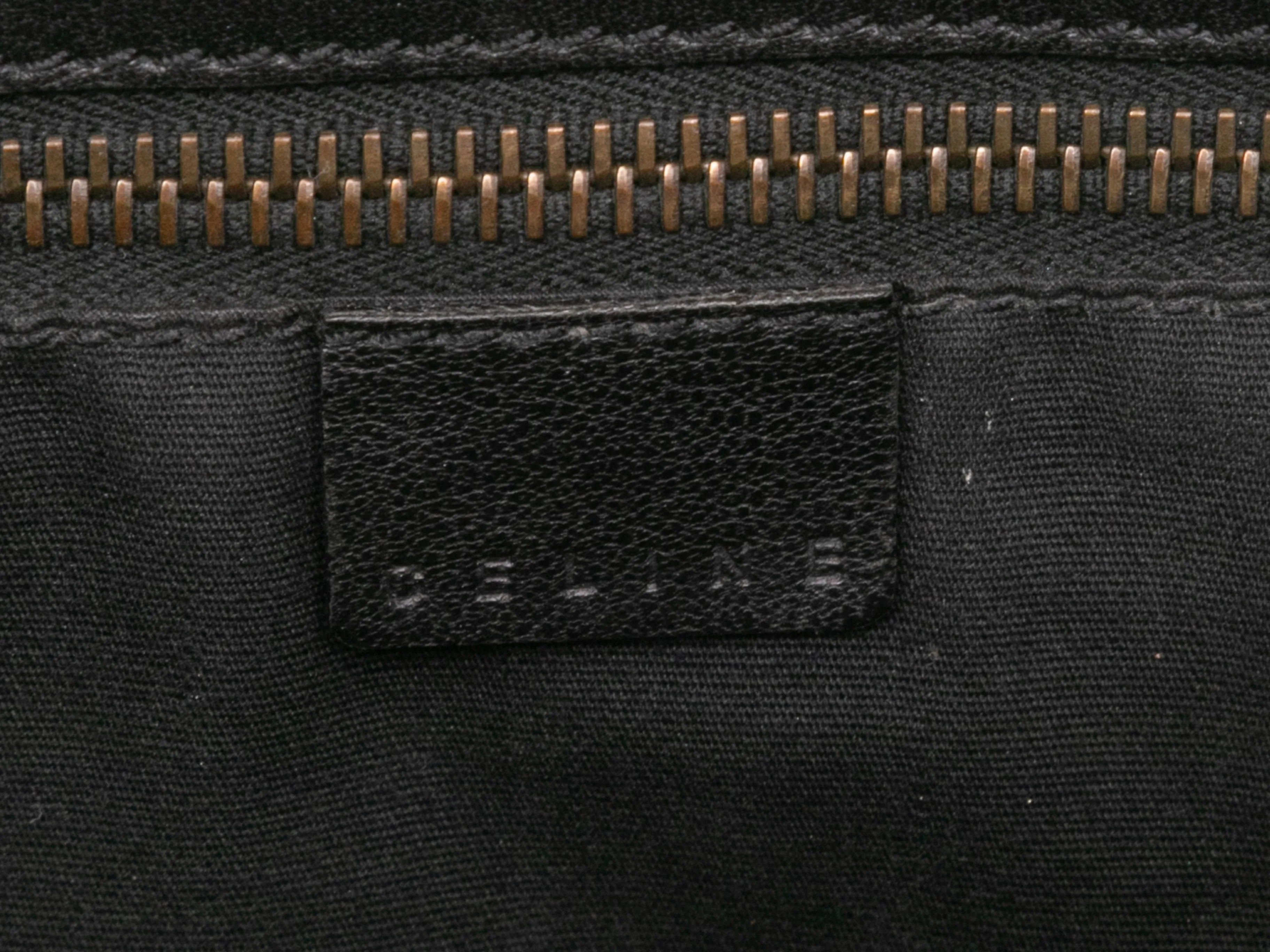 Vintage Black Celine Leather Shoulder Bag
