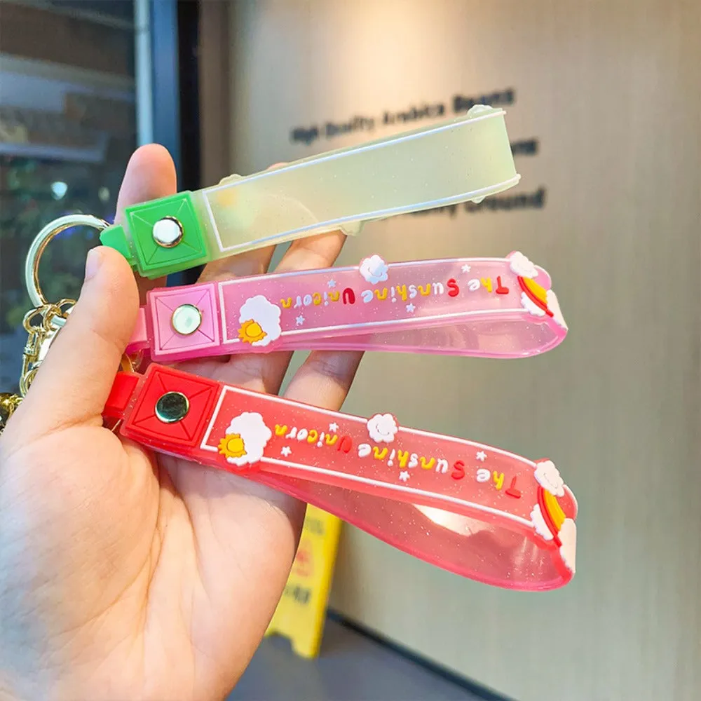 Wholesale Acrylic Floating Christmas Cartoon Acrylic Liquid Keychain
