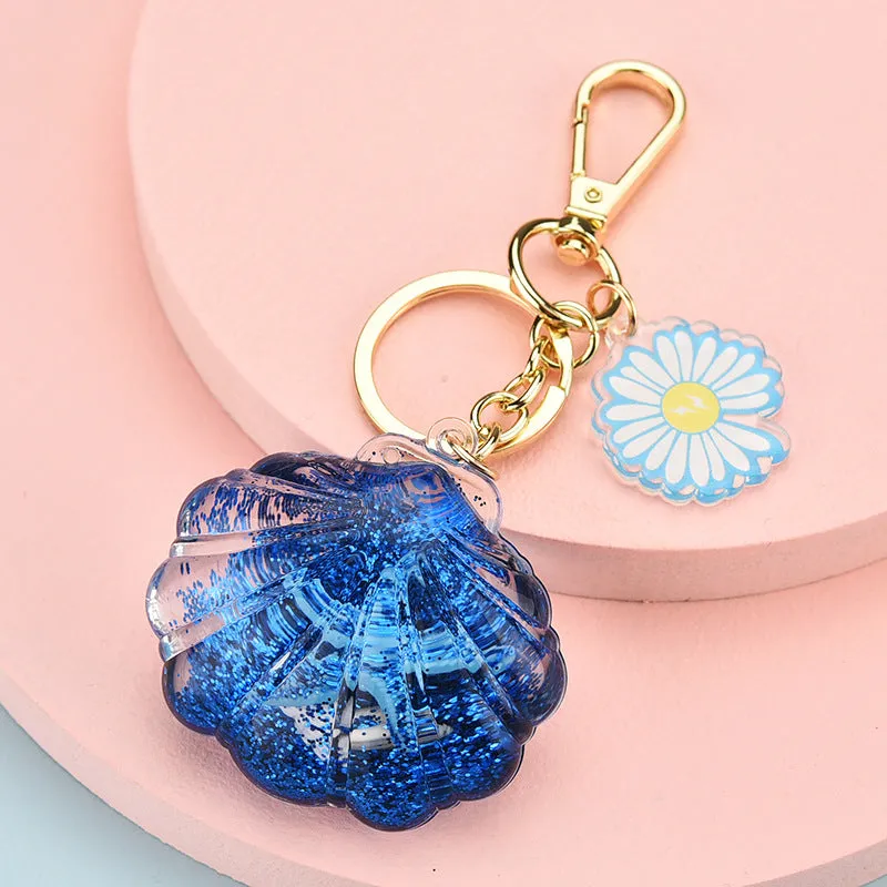 Wholesale Acrylic Oiled Starfish  Floating Keychains