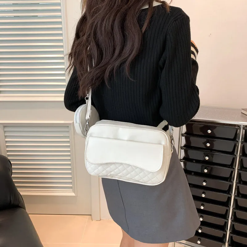 Wholesale Wide Shoulder Strap PU Crossbody Bag Single Shoulder Bag