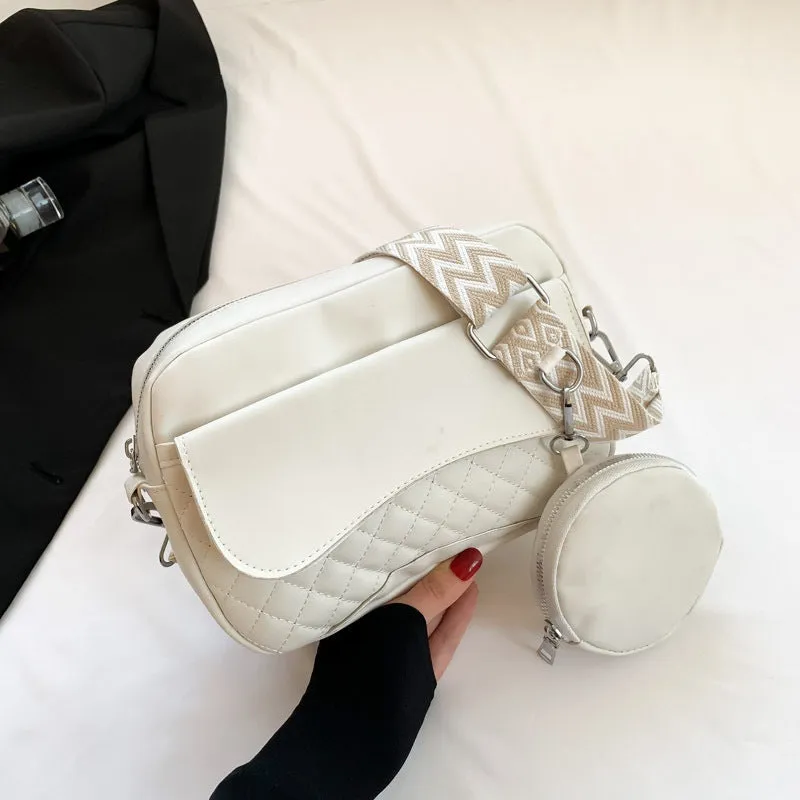 Wholesale Wide Shoulder Strap PU Crossbody Bag Single Shoulder Bag