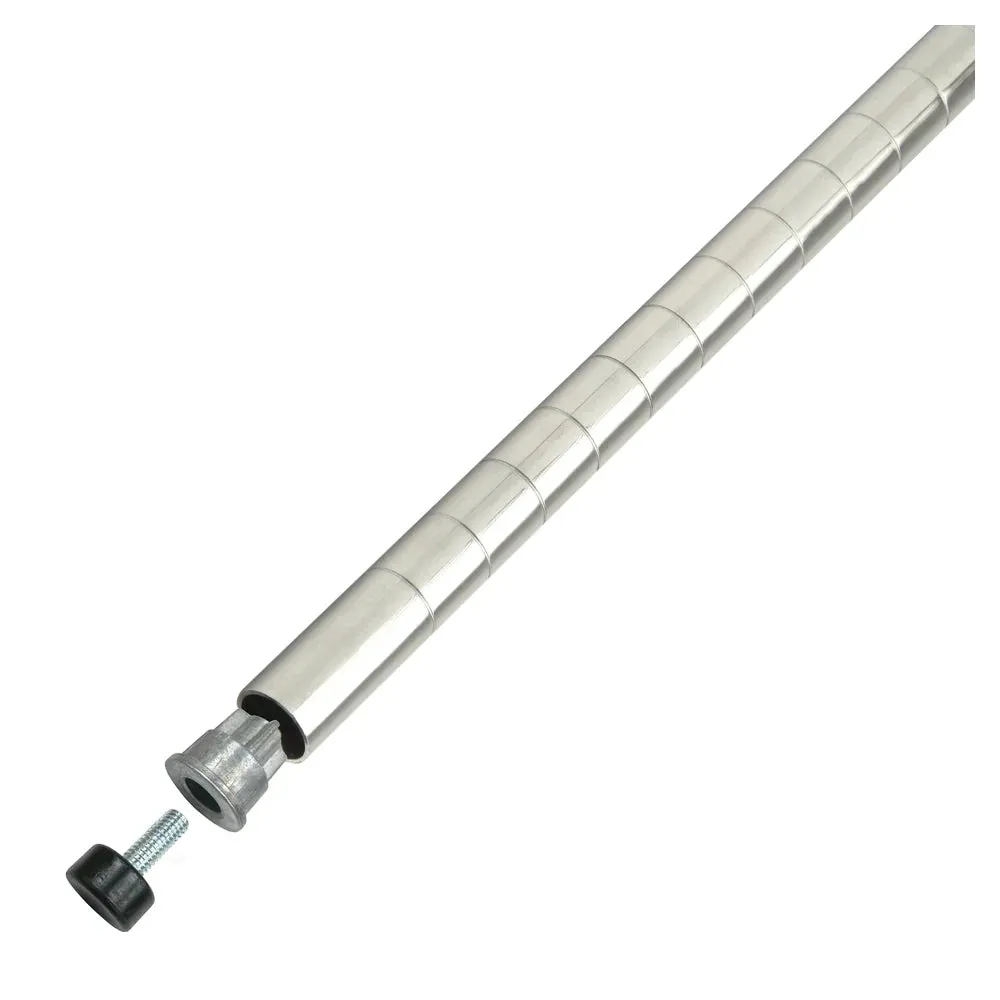 Winco VC-54P Wire Shelf Post, Chrome Plated, 54"