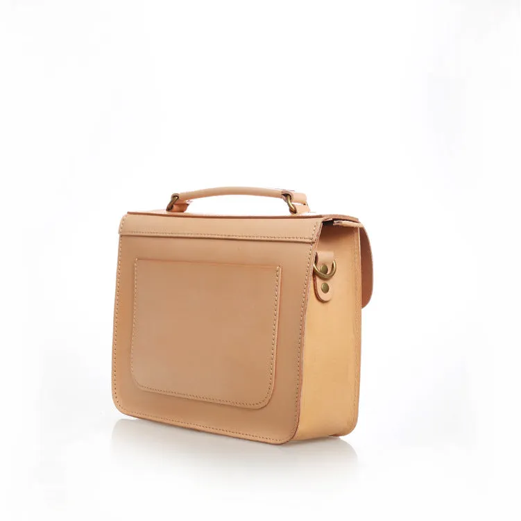 YAAGLE Women British Style Tanned Leather Cross Body Bag Tote YGBR6001