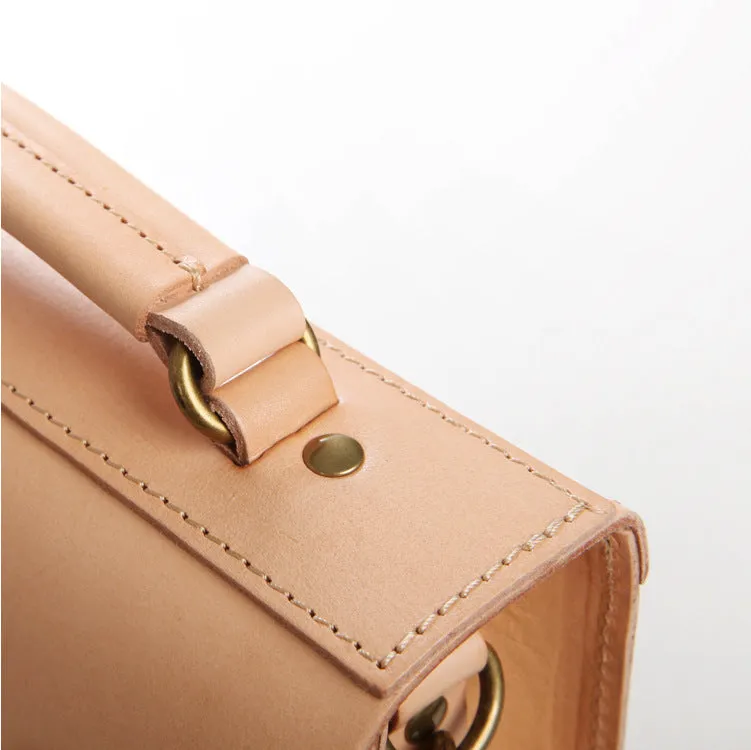 YAAGLE Women British Style Tanned Leather Cross Body Bag Tote YGBR6001