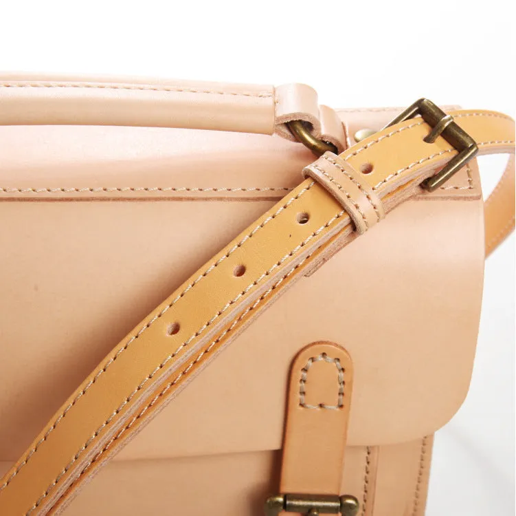 YAAGLE Women British Style Tanned Leather Cross Body Bag Tote YGBR6001