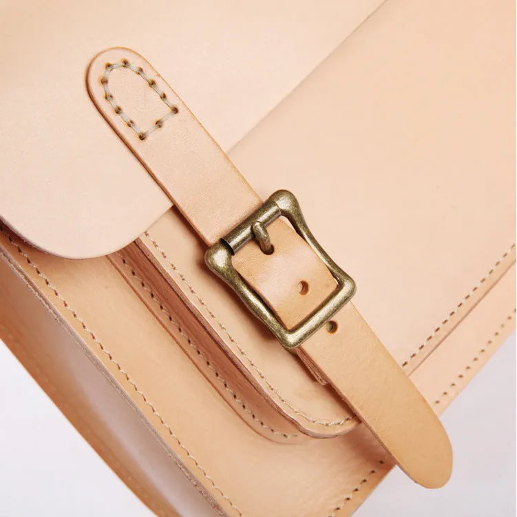 YAAGLE Women British Style Tanned Leather Cross Body Bag Tote YGBR6001