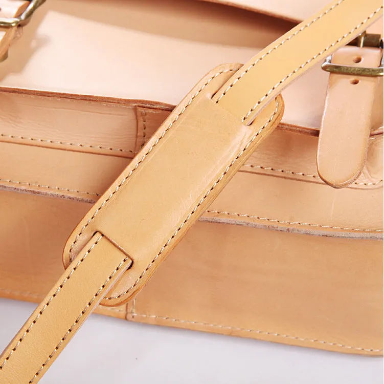 YAAGLE Women British Style Tanned Leather Cross Body Bag Tote YGBR6001